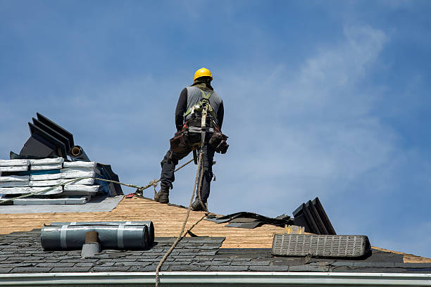 Professional Emergency Roof Repair technician working in Sandy Level, VA